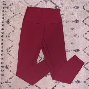 Lululemon align leggings -Red